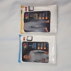 Fruit of the loom Thermal crew and pant Size: M